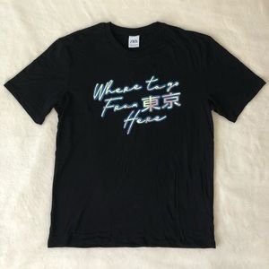 Men’s t-shirt with iridescent foil print